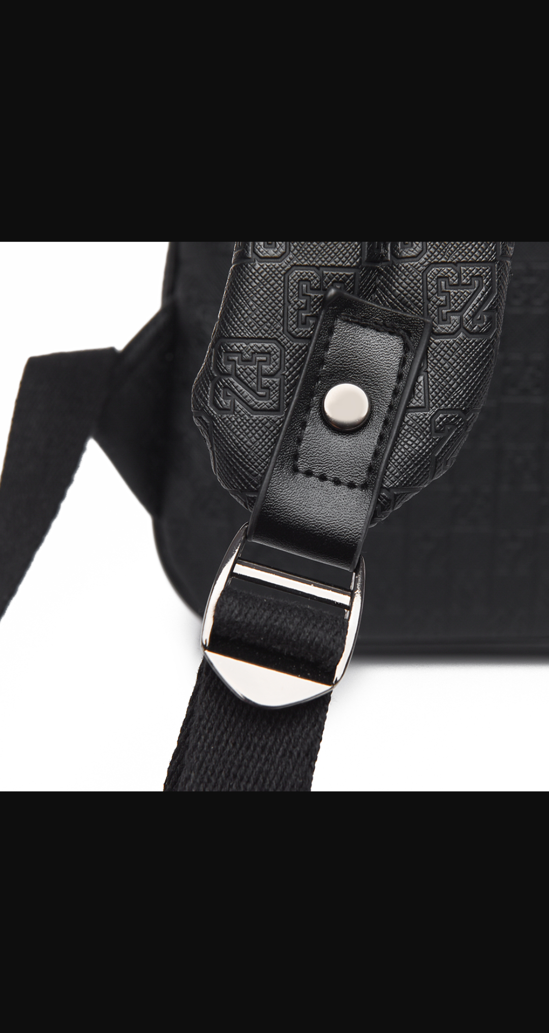 SAC A DOS JORDAN CUIR NOIR