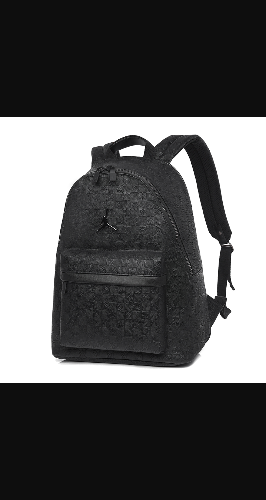 SAC A DOS JORDAN CUIR NOIR